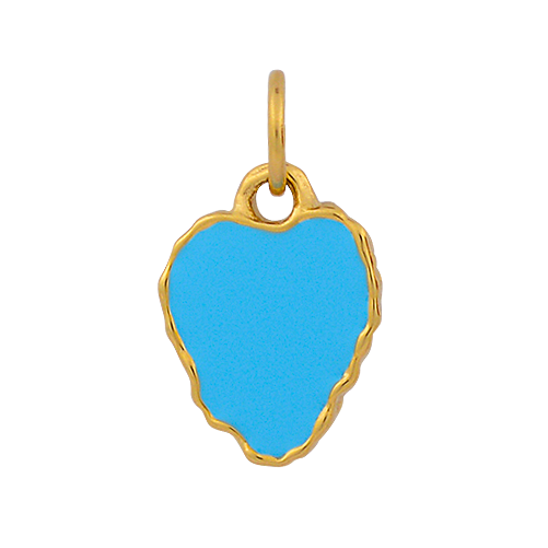 Heart Reef Blue Enamel