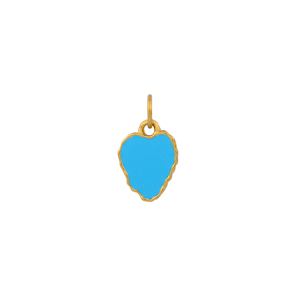 Heart Reef Blue Enamel