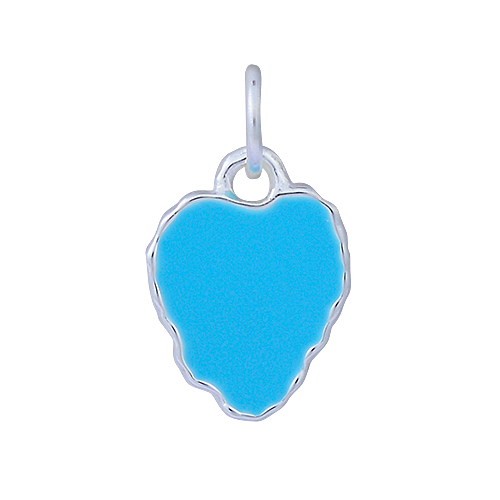 Heart Reef Blue Enamel