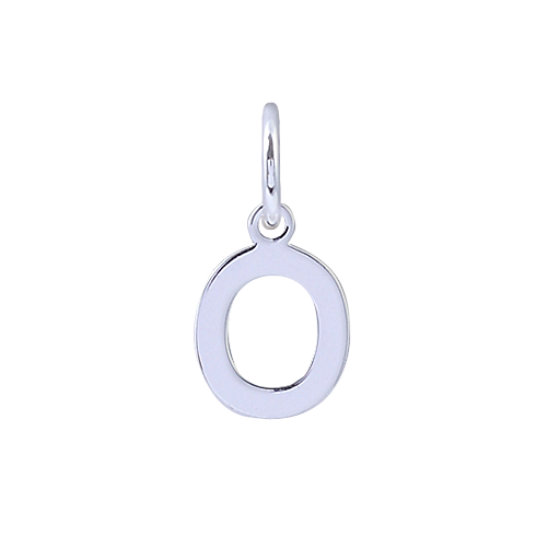 Silver pendant on a white background