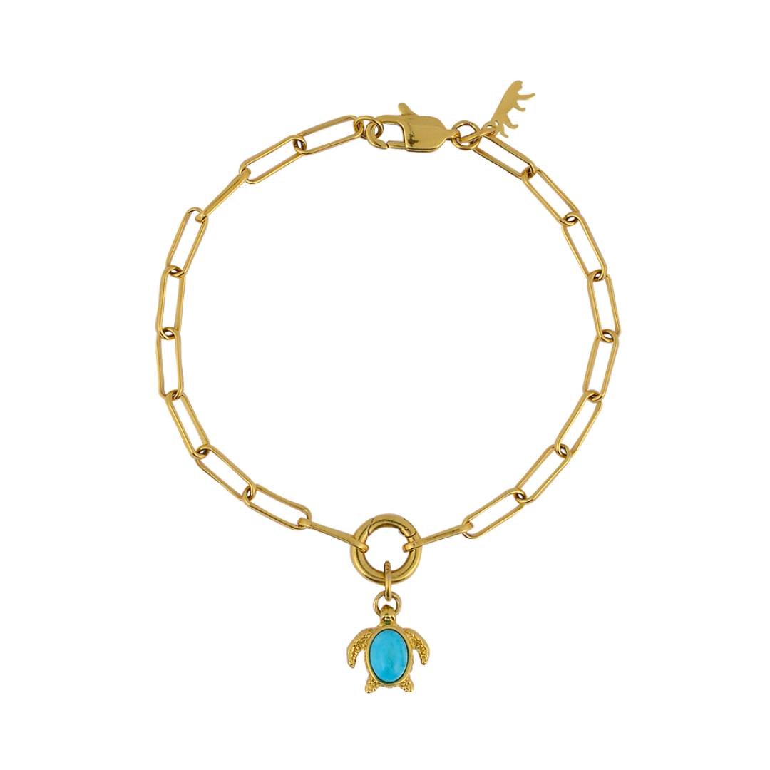 Kemp Ridley Stone Charm Bracelet