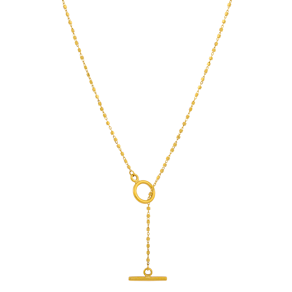 Gold Lariat Necklace