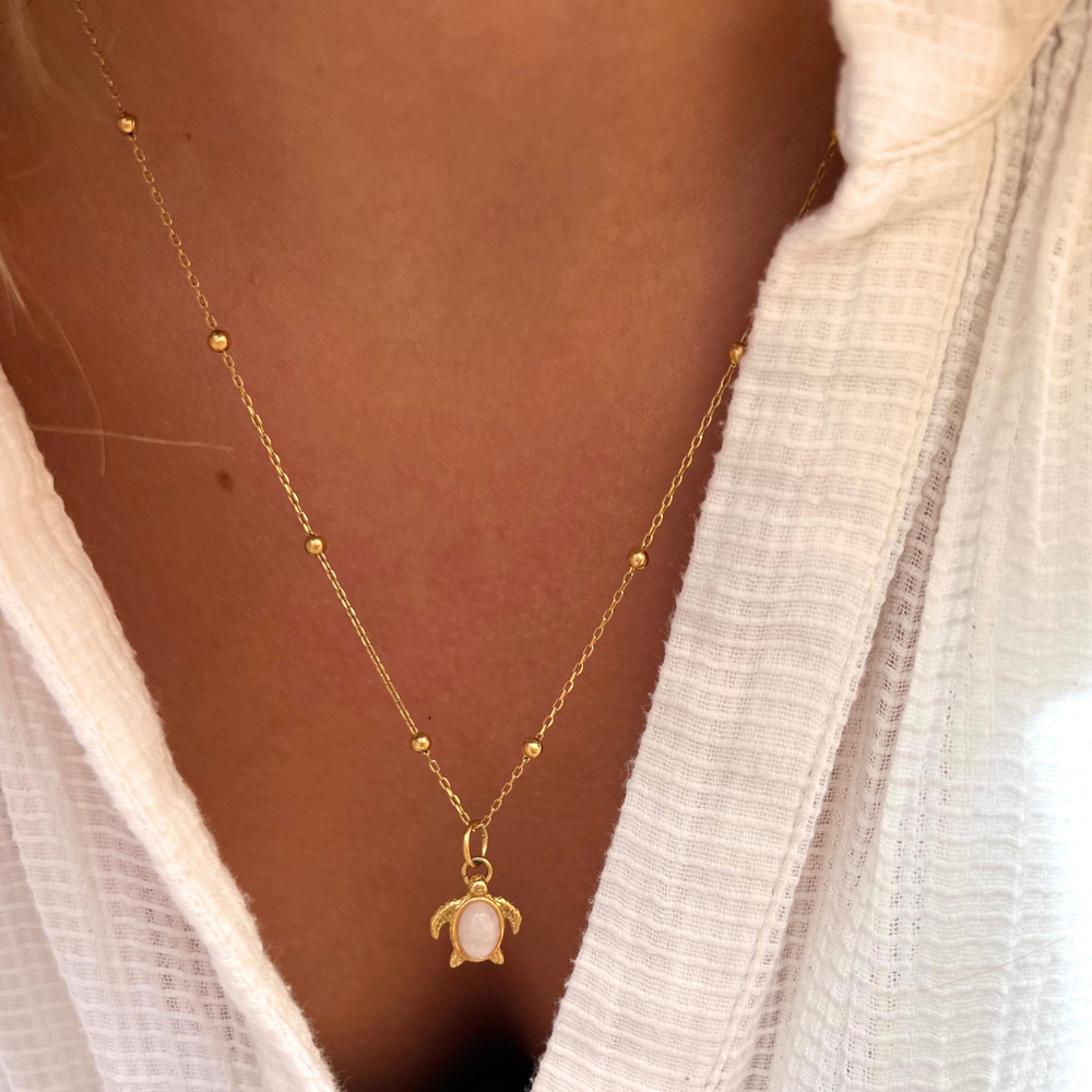 Australian Sea Turtle Stone Necklace