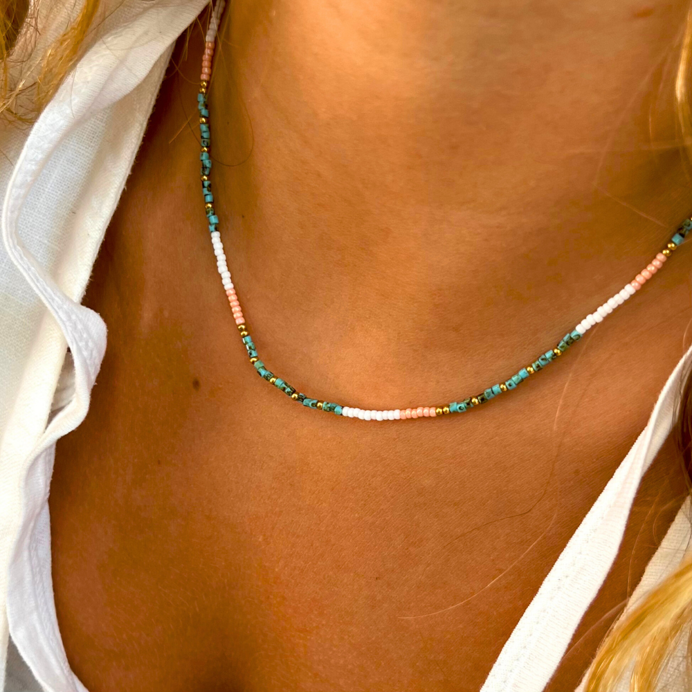 Great Barrier Reef Petite Beaded Necklace