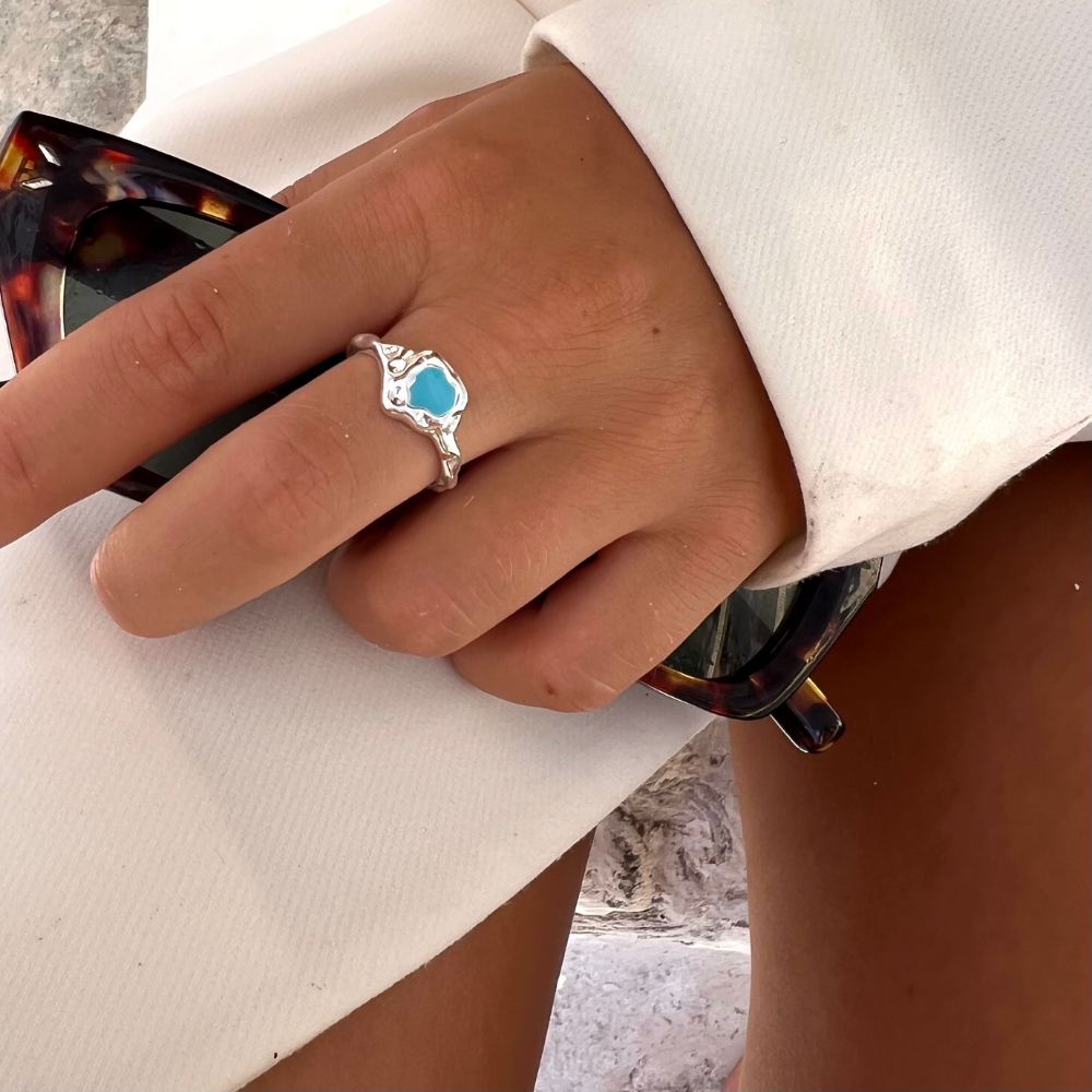 Heart Reef Turquoise Ring