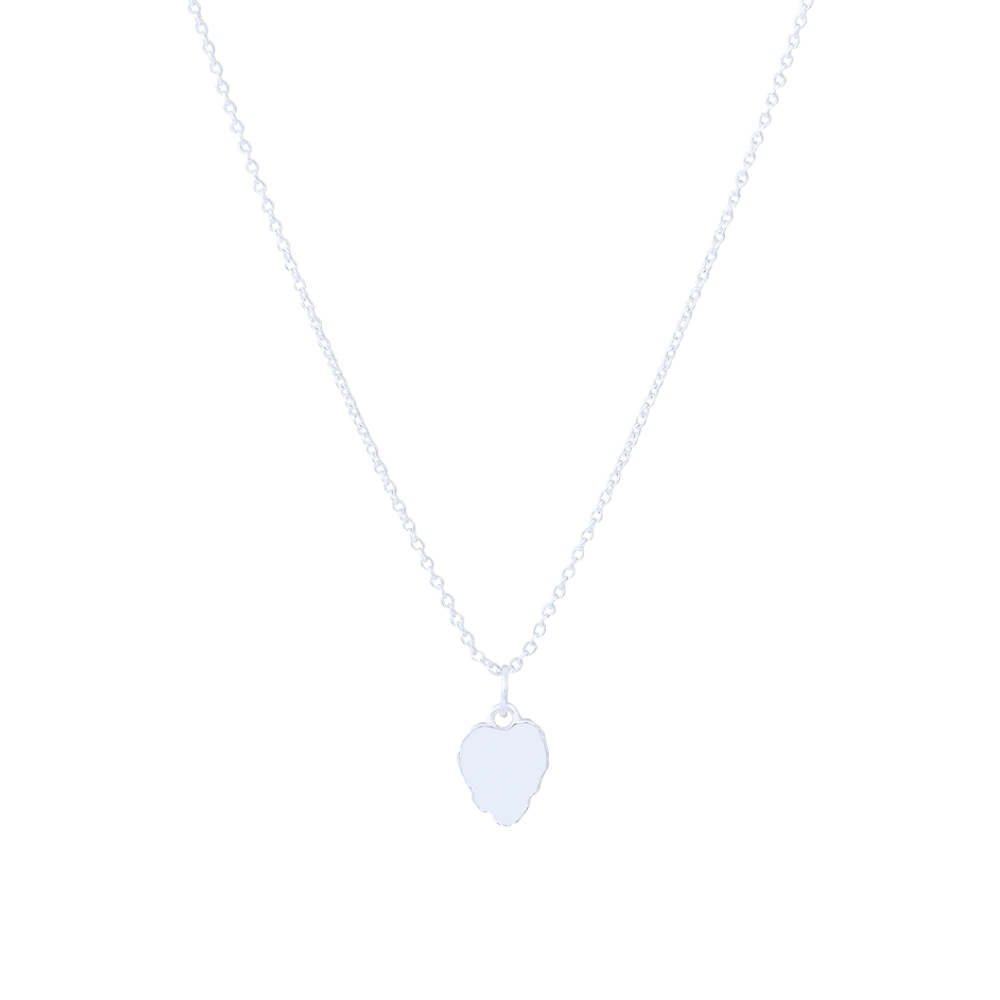 Heart Reef Enamel Silver Necklace