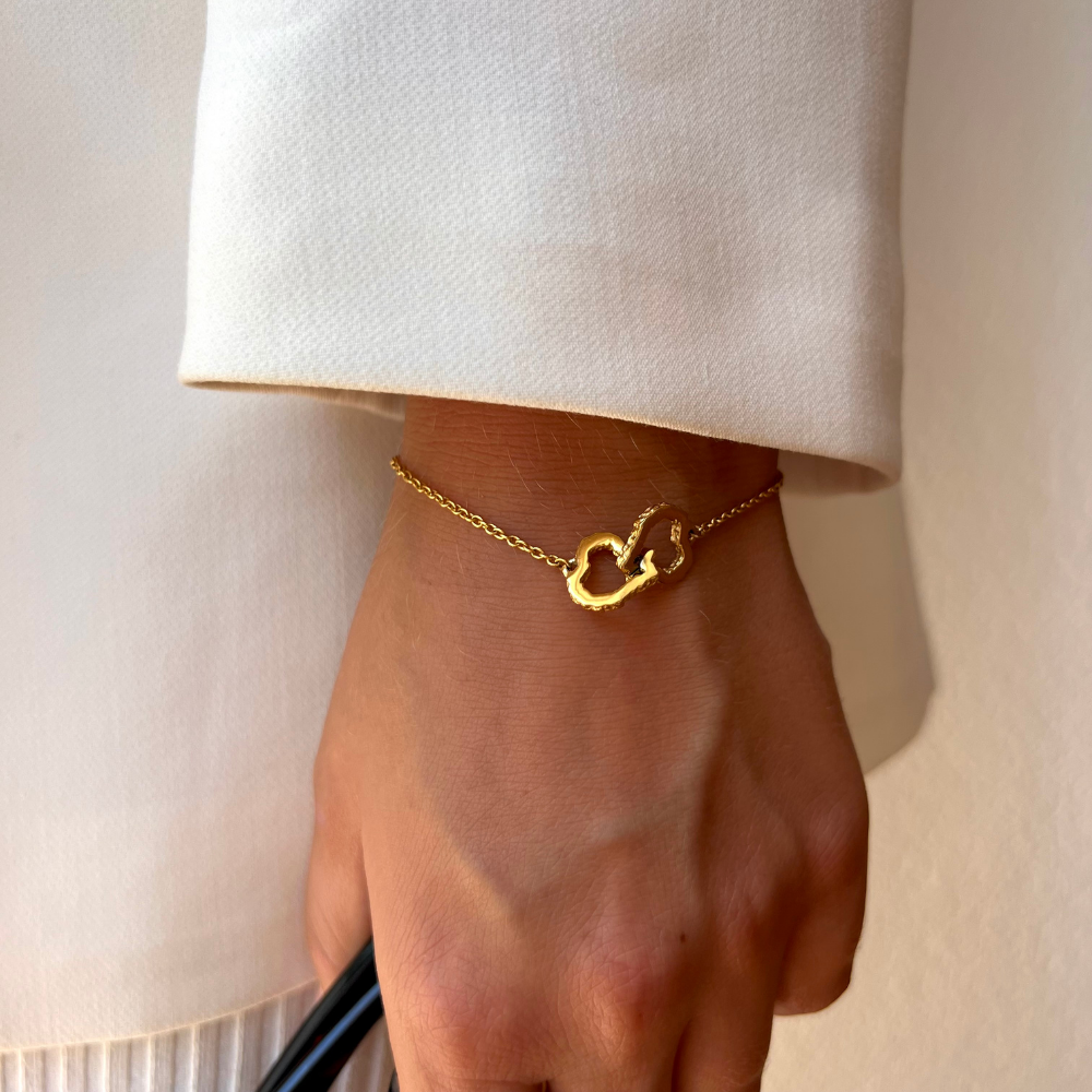 Hugging Heart Bracelet