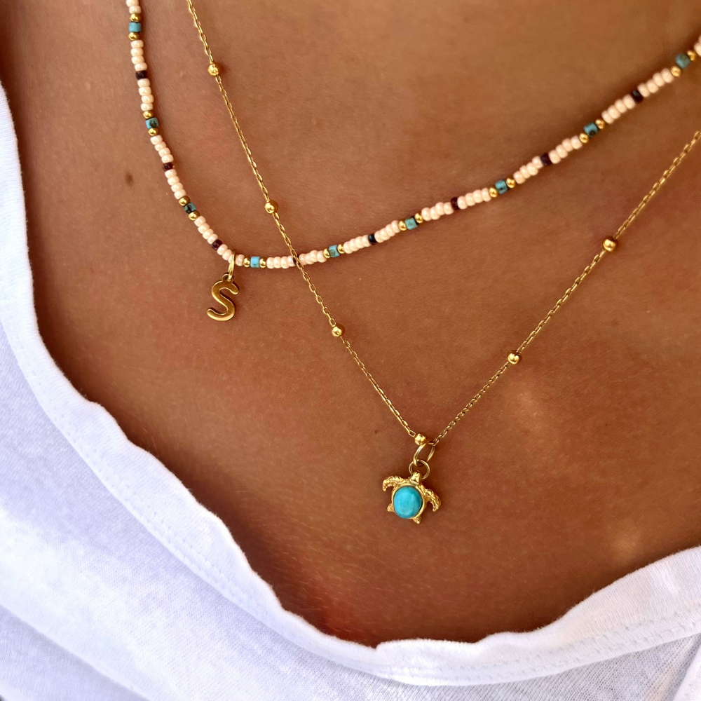 Olive Ridley Sea Turtle Petite Necklace