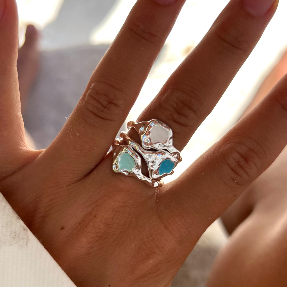 Heart Reef Mint Ring