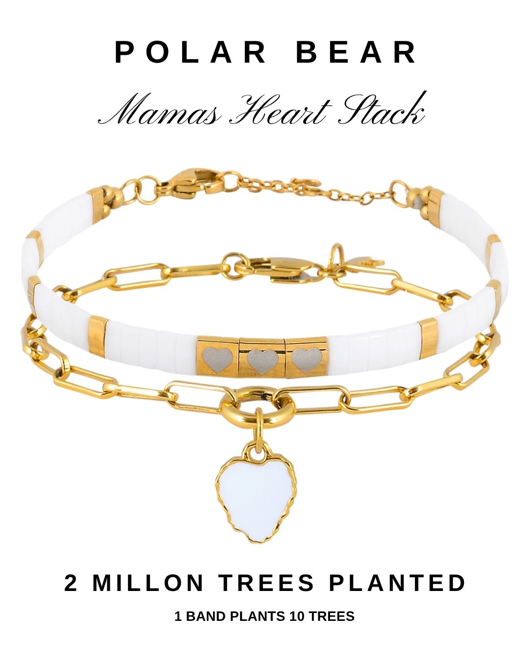 Mama's Heart Classic Beaded Bracelet Stack