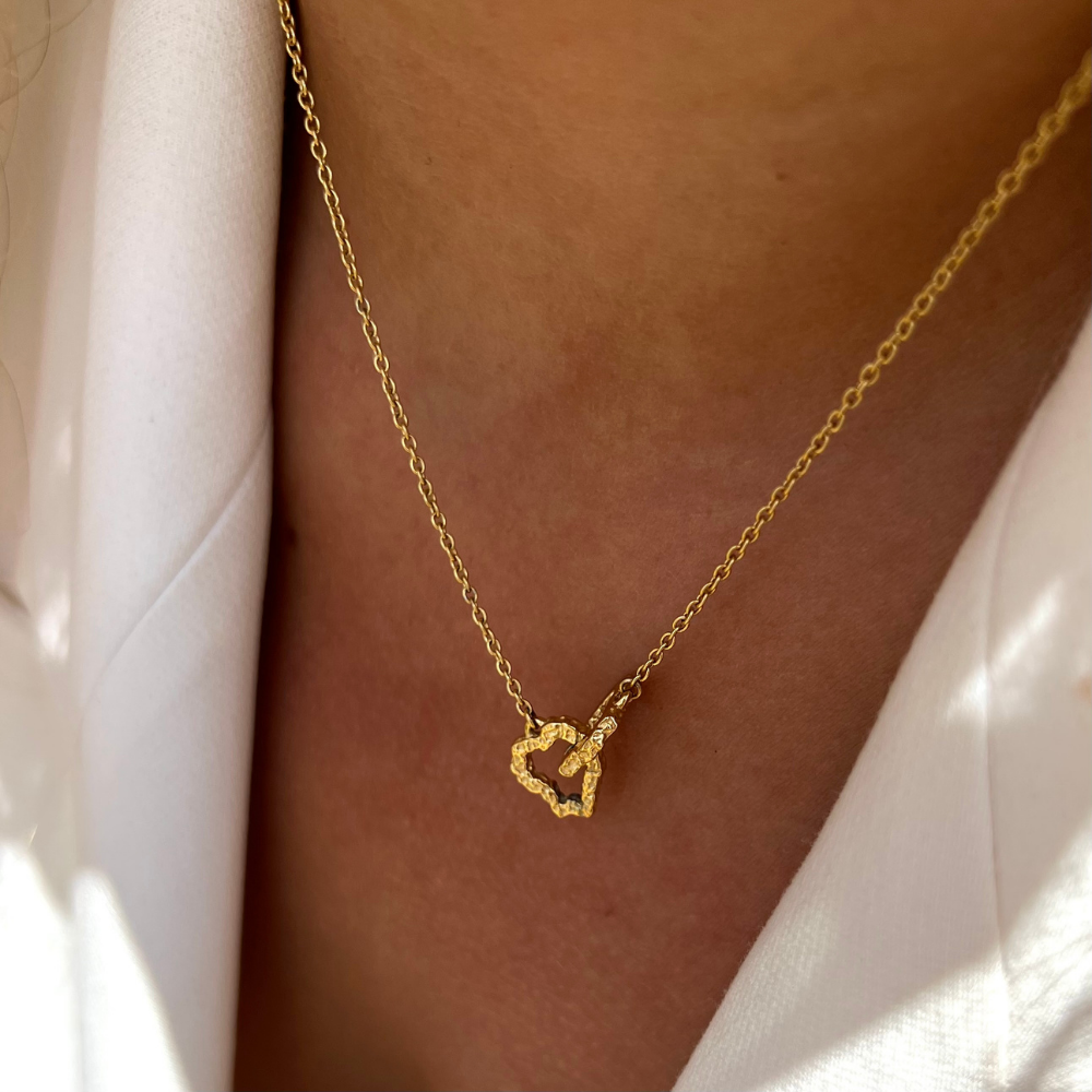 Hugging Heart Necklace