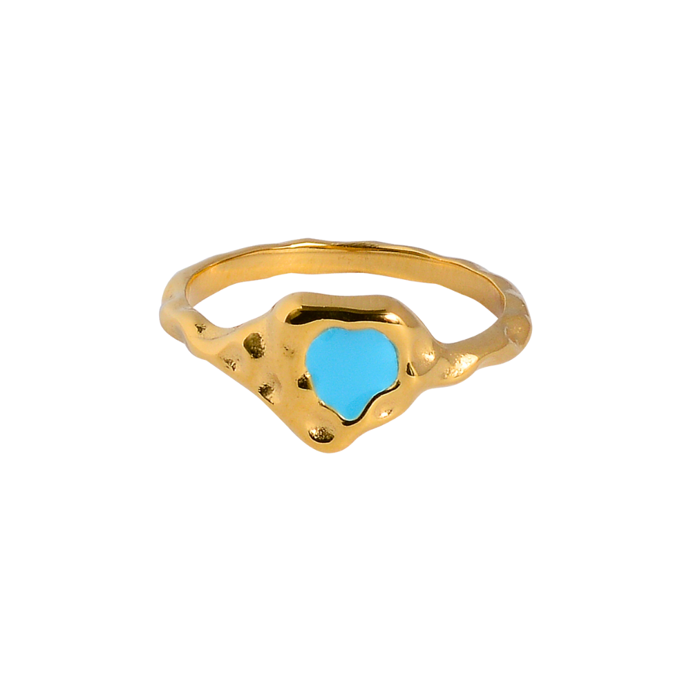 Heart Reef Turquoise Ring