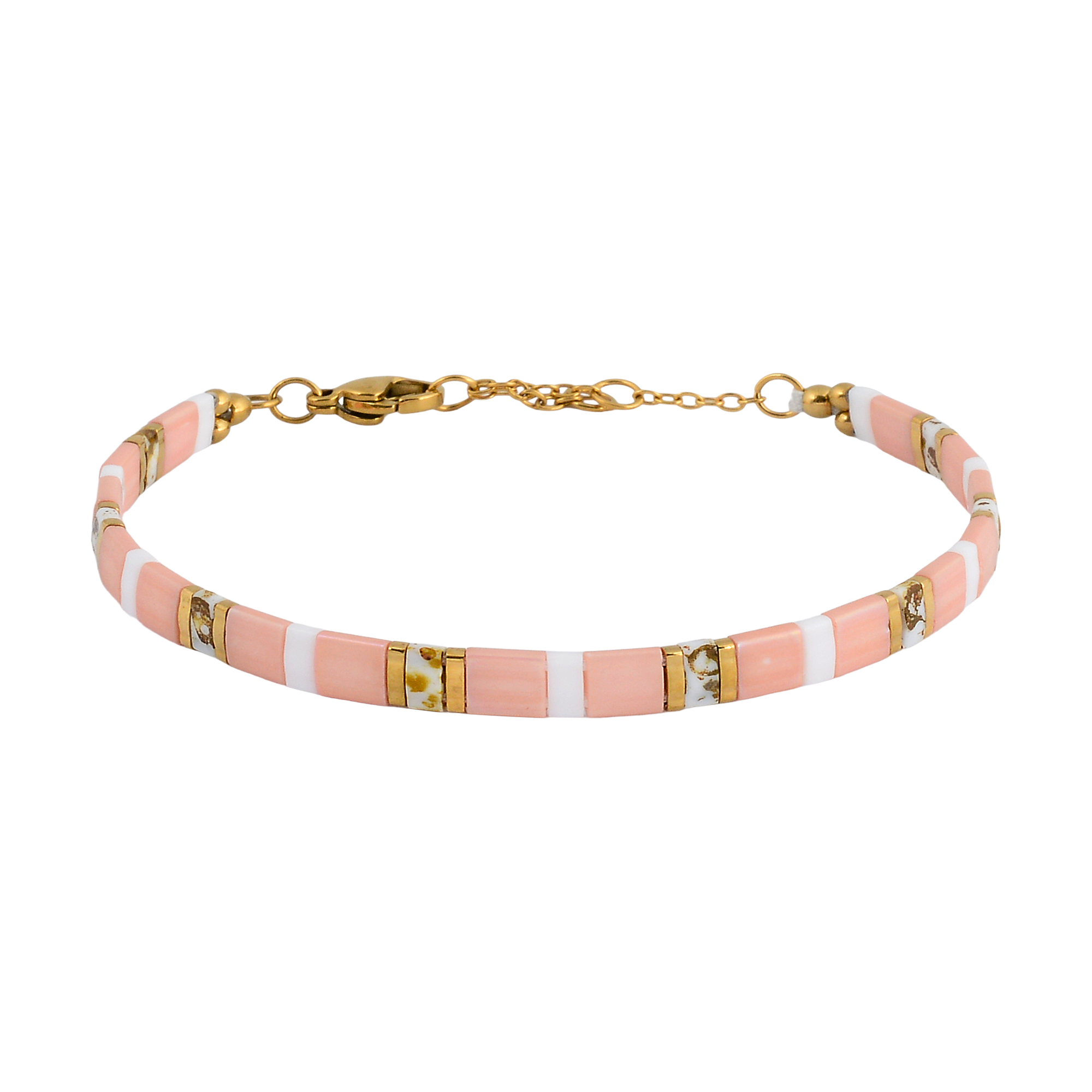 Pink Lake Classic Beaded Bracelet