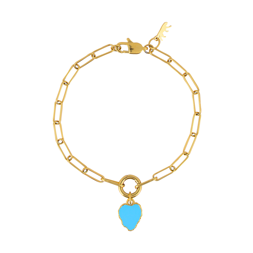 Charming Lynx Bracelet with your Blue Heart