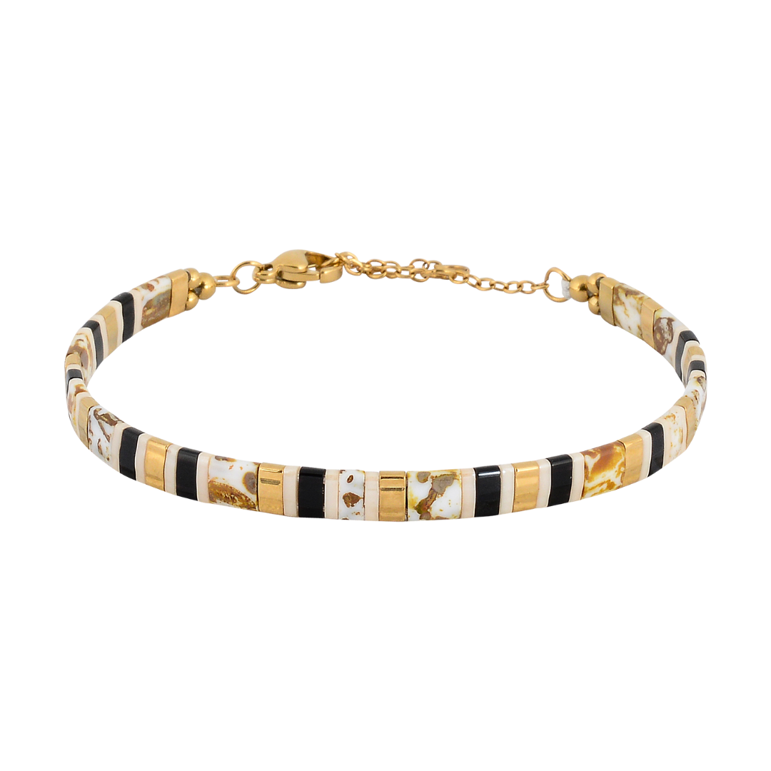 Siberian Tiger Classic Beaded Bracelet