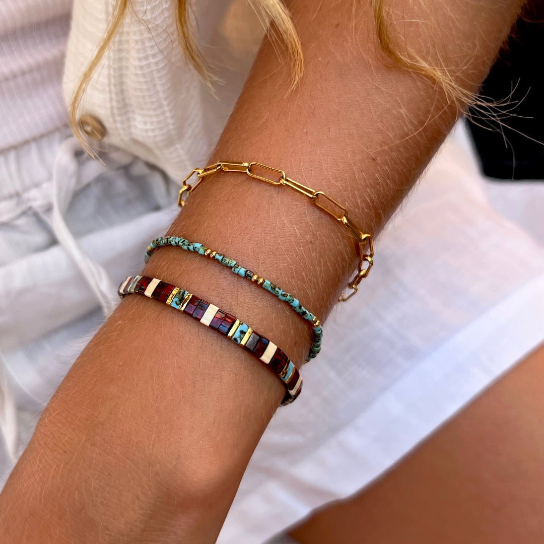 Californian Sea Otter & The Heart Reef Bracelet Stack