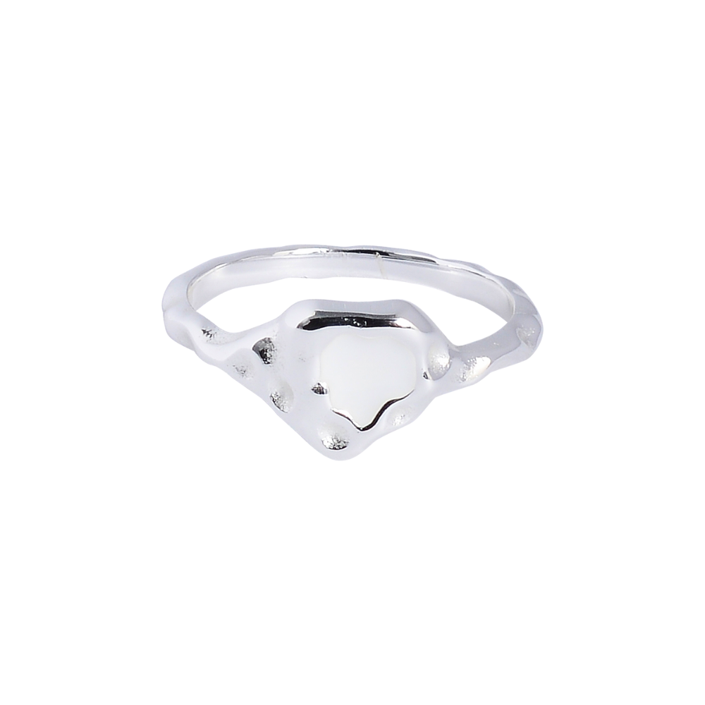 Heart Reef White Ring