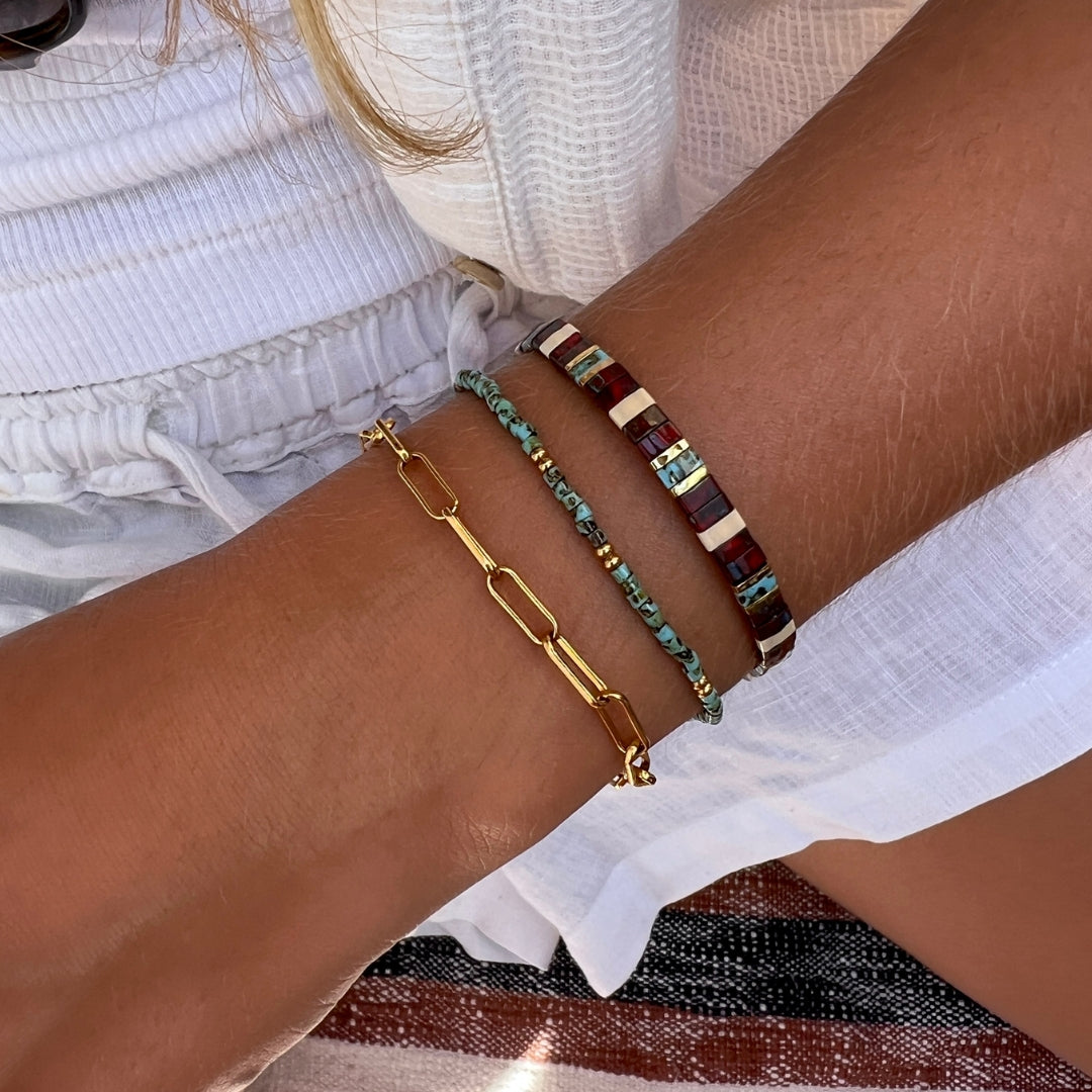 Californian Sea Otter & The Heart Reef Bracelet Stack