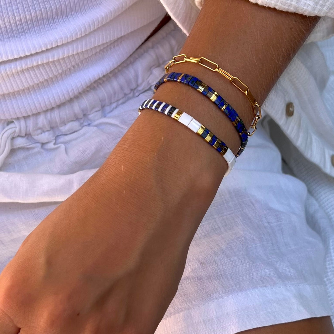 Two Whales and a Lynx Bracelet Stack