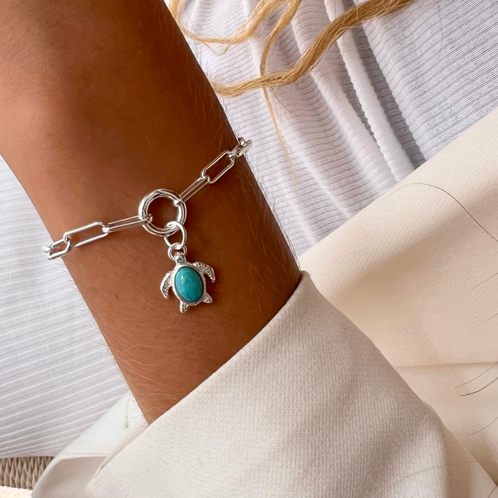 Kemp Ridley Stone Charm Bracelet
