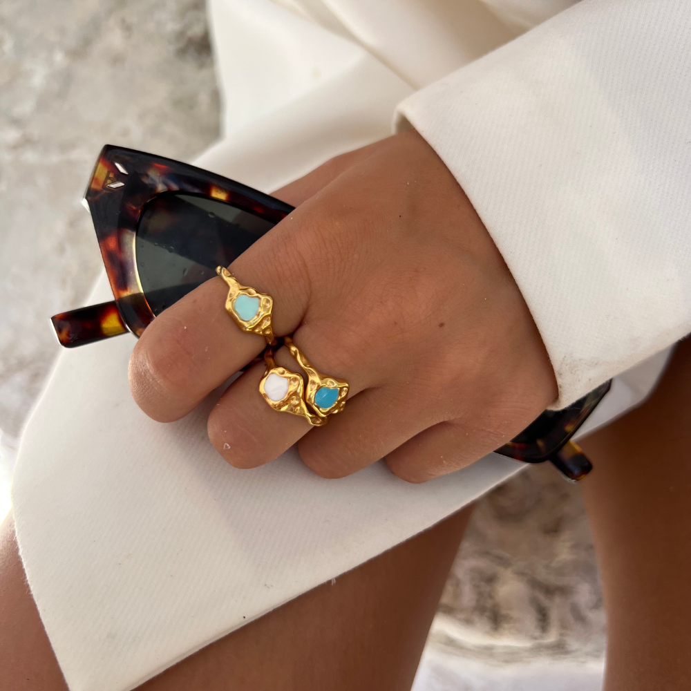 Heart Reef Turquoise Ring