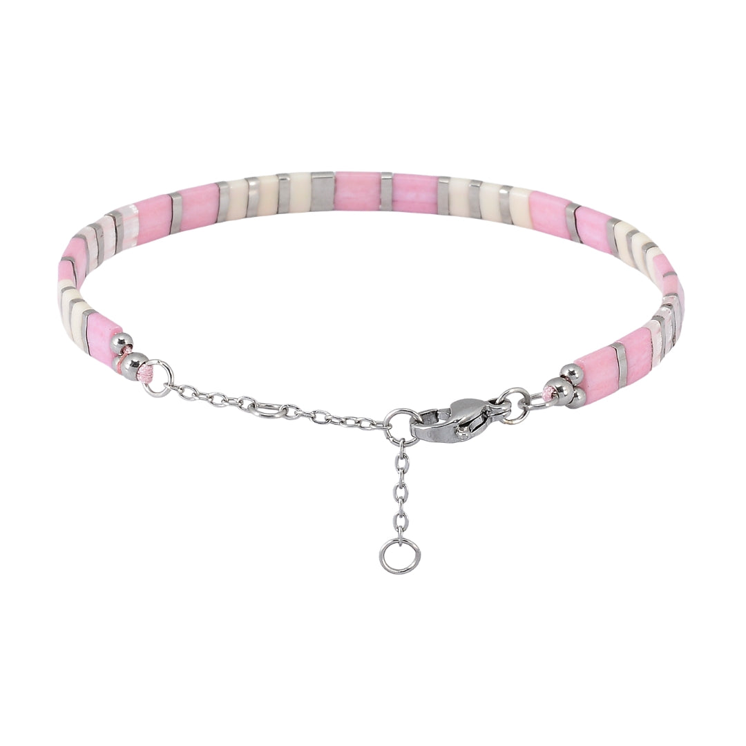 Pink Dolphin Classic Beaded Bracelet