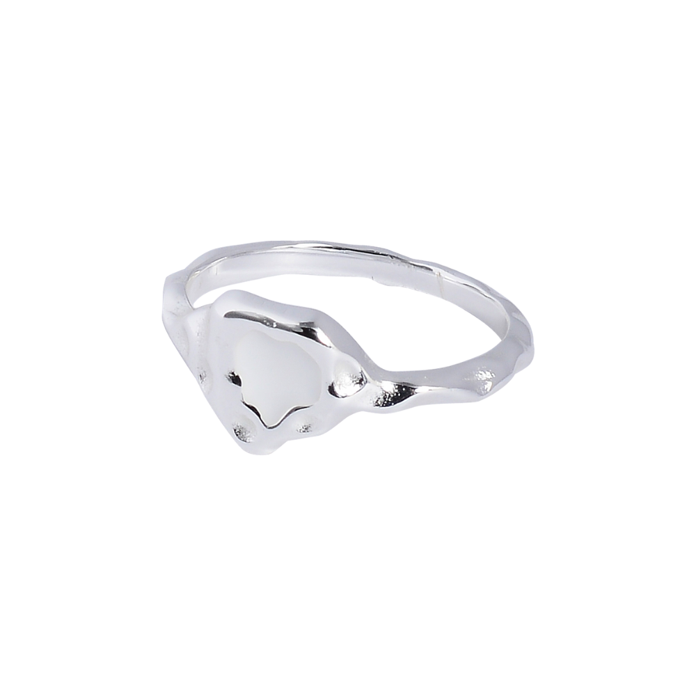 Heart Reef White Ring