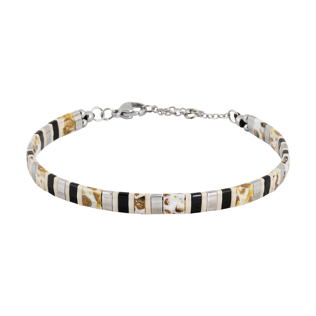 Siberian Tiger Classic Beaded Bracelet