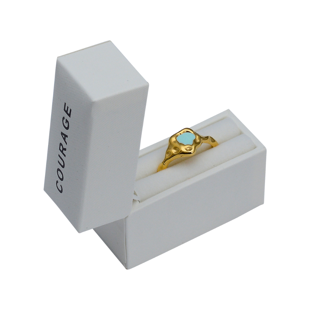 Heart Reef Mint Ring