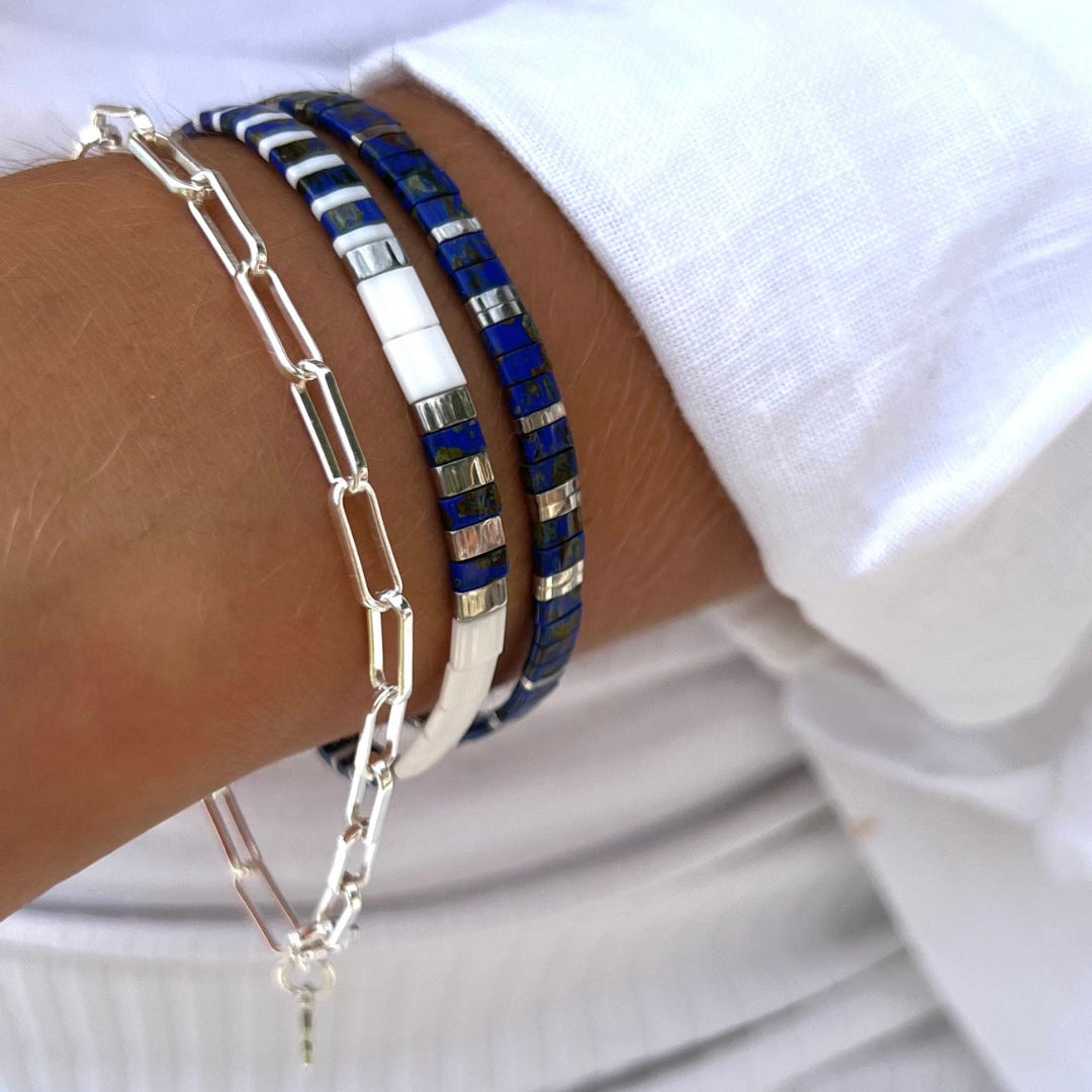 Two Whales and a Lynx Bracelet Stack