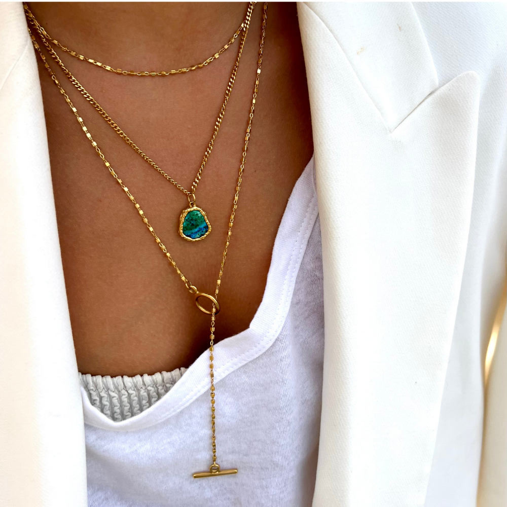 Gold Lariat Necklace