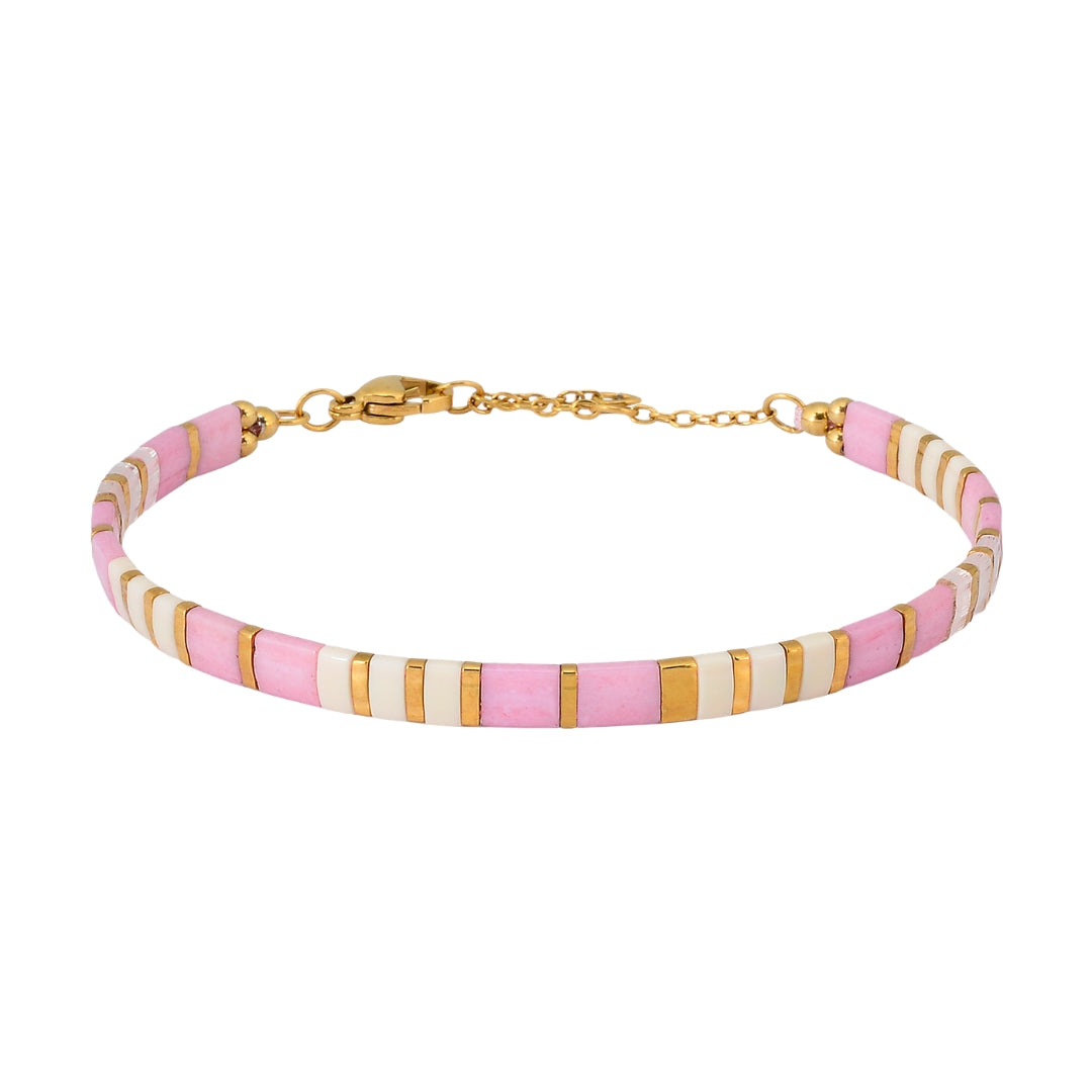 Pink Dolphin Classic Beaded Bracelet