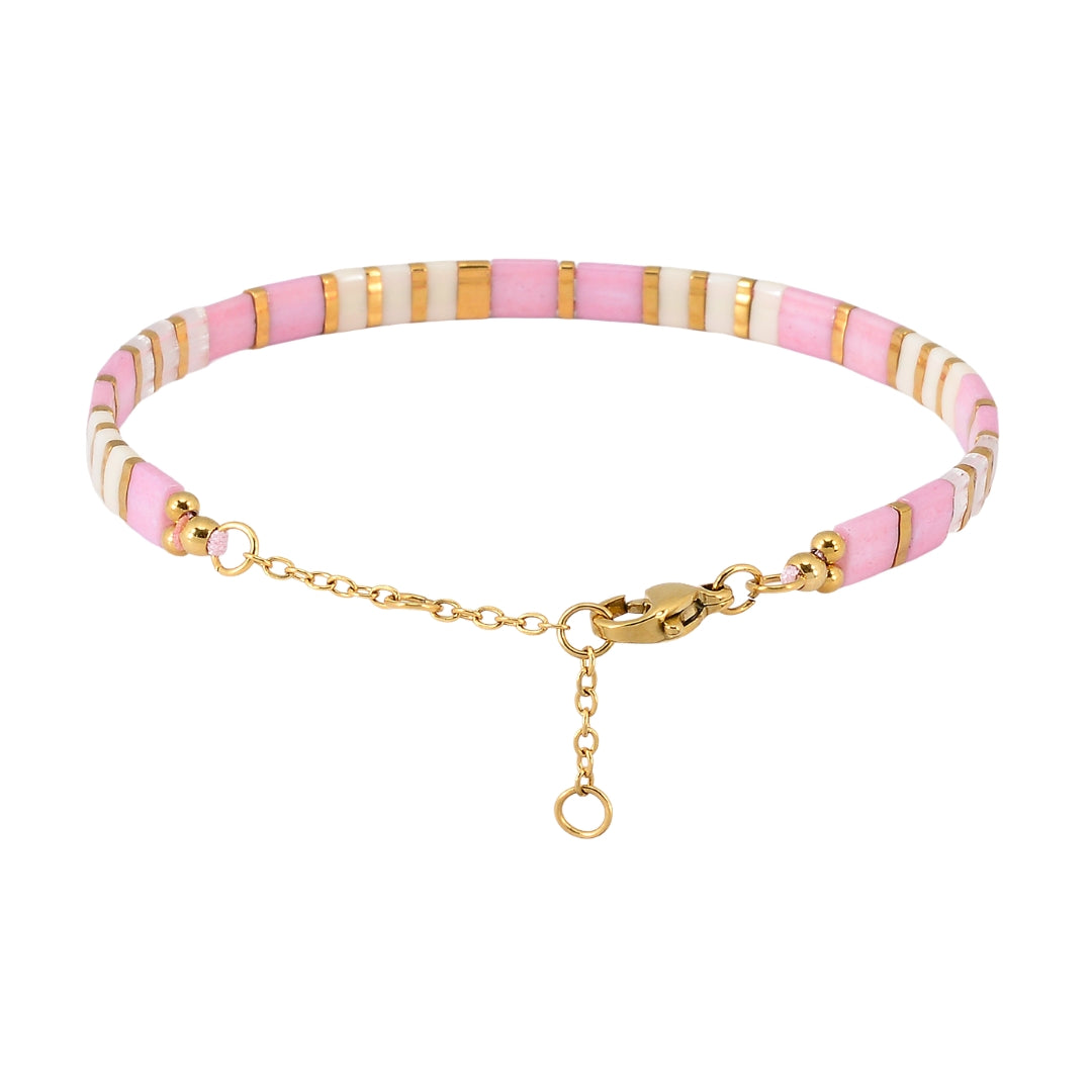 Pink Dolphin Classic Beaded Bracelet