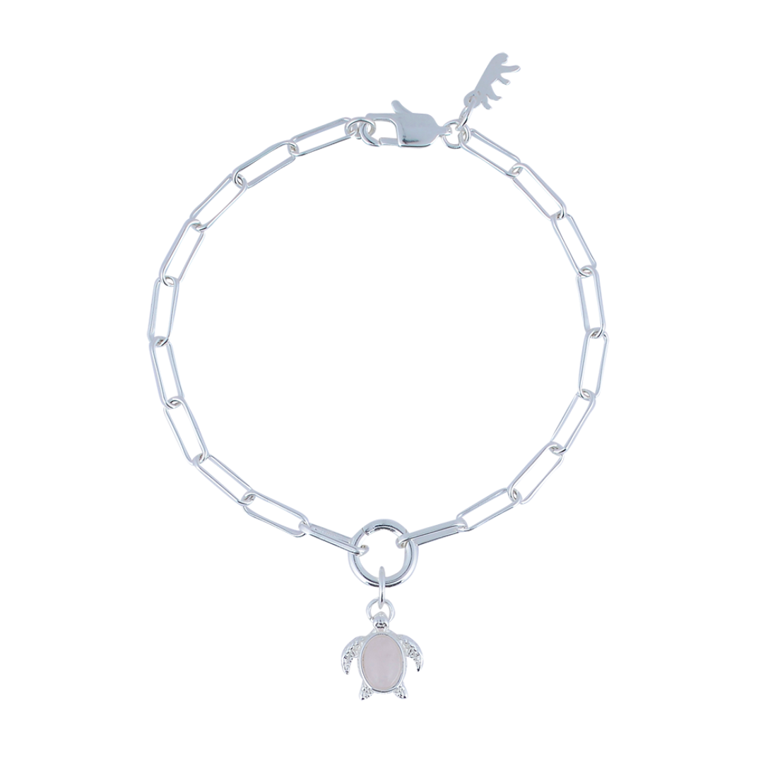Australian Sea Turtle Stone Charm Bracelet