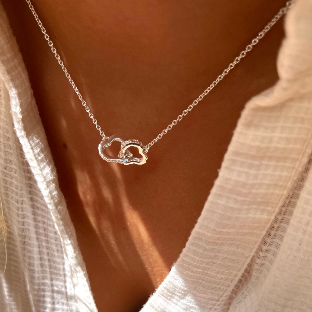 Hugging Heart Necklace