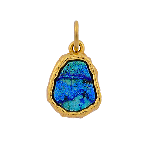 Blue Hole Gold Small Charm