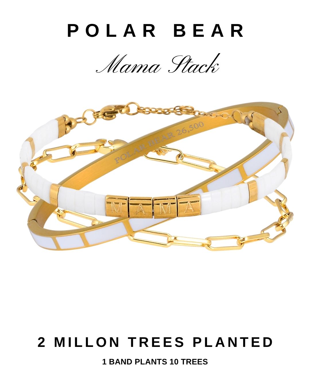 Mama Bear Love Bracelet Stack