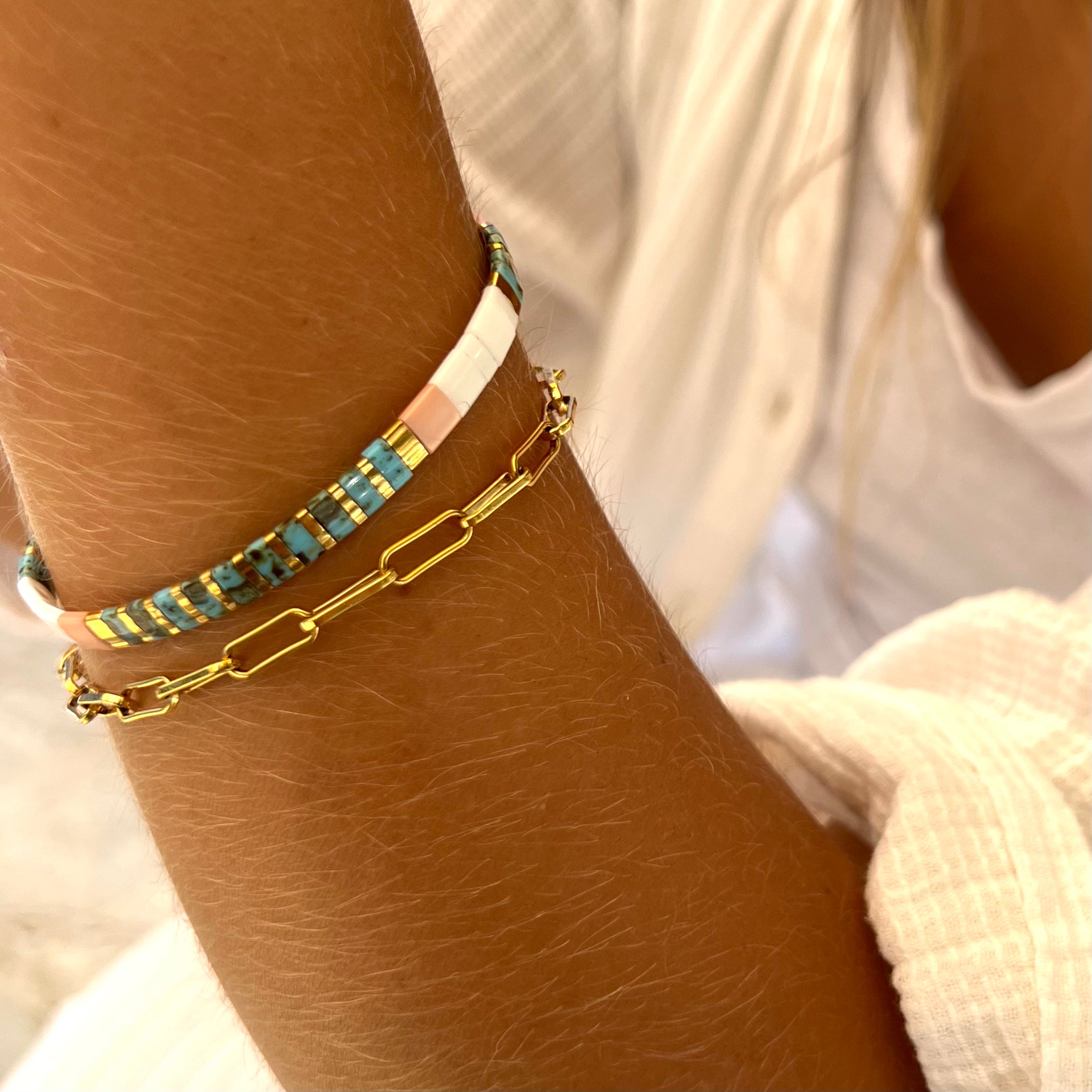 Great Barrier Reef Classic Beaded Bracelet