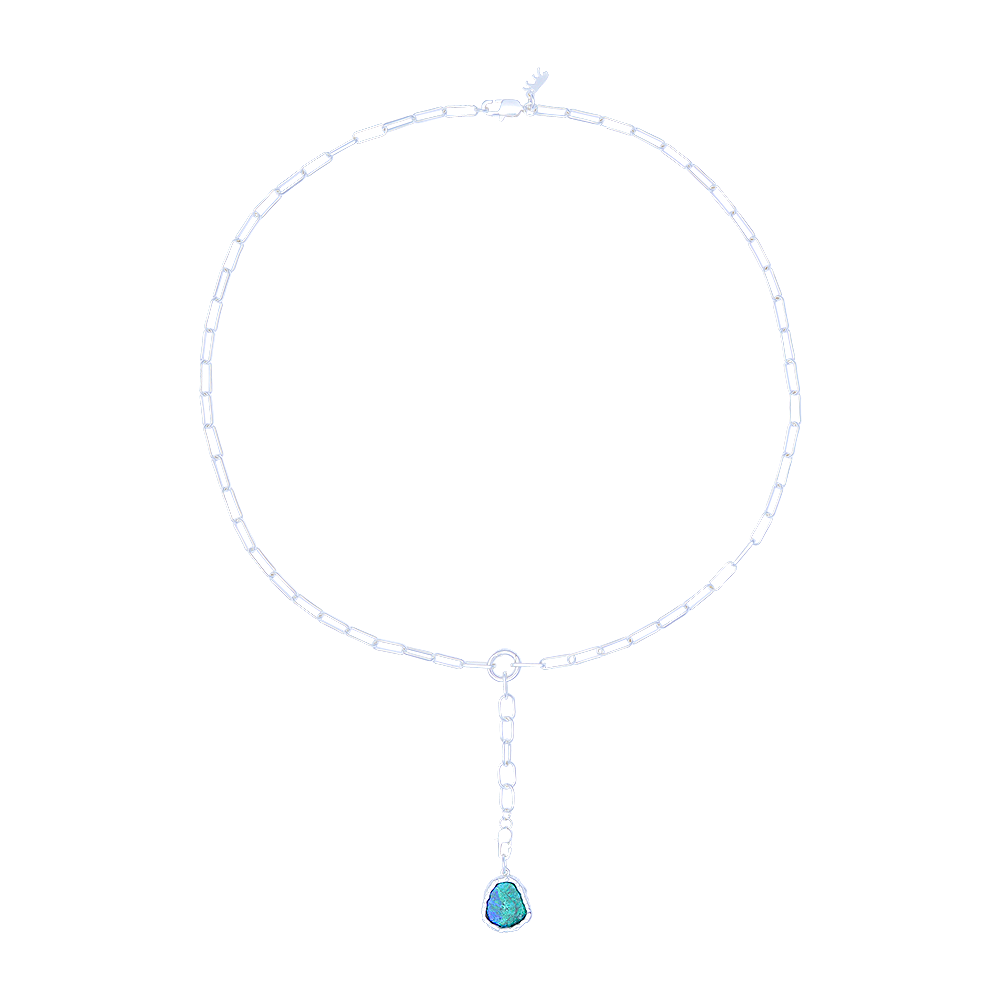Blue Hole Droplet Necklace