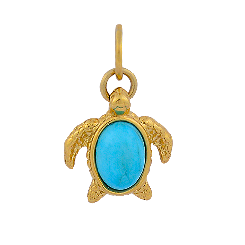 Turquoise Stone Sea Turtle